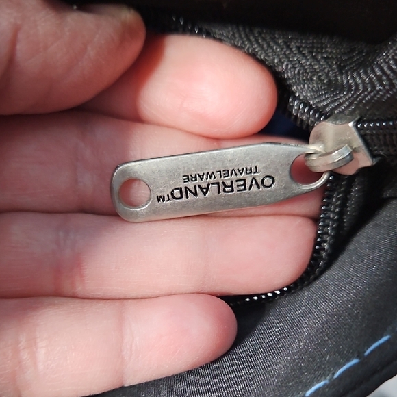 Overland Women's Black Laptop Ready Tote Bag with Silver Buckles - Picture 10 of 14